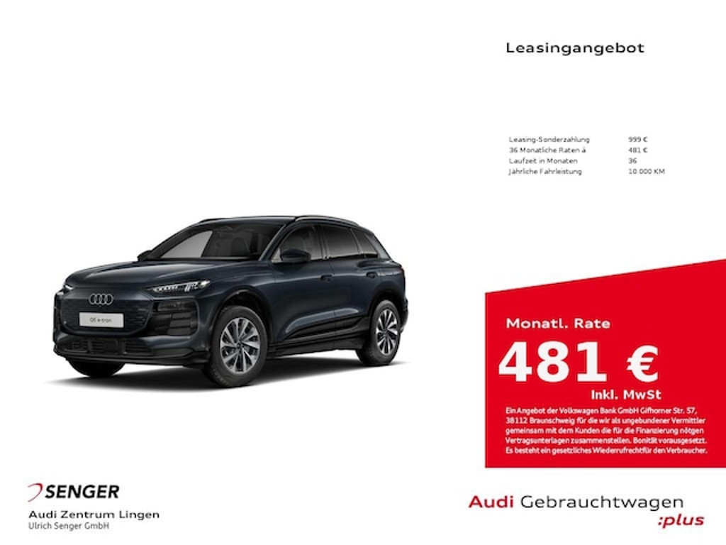 Audi Q6 e-tron SUV e-tron Audi Q6 SUV e-tron
