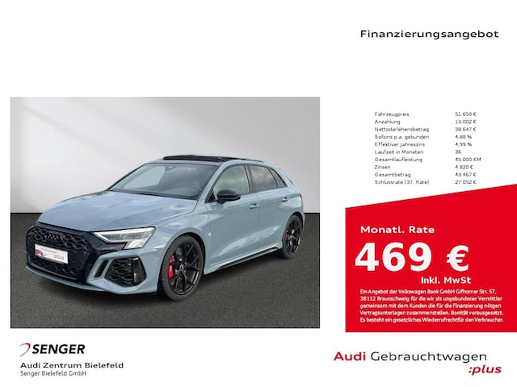 Audi RS3 Sportback Quattro S-Tronic