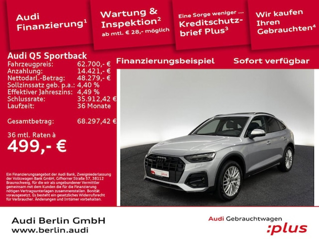 Audi Q5 Sportback Quattro S-Tronic Hybride 50 TFSI