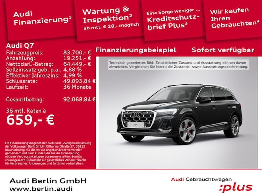 Audi Q7 Quattro S-Line 50 TDI