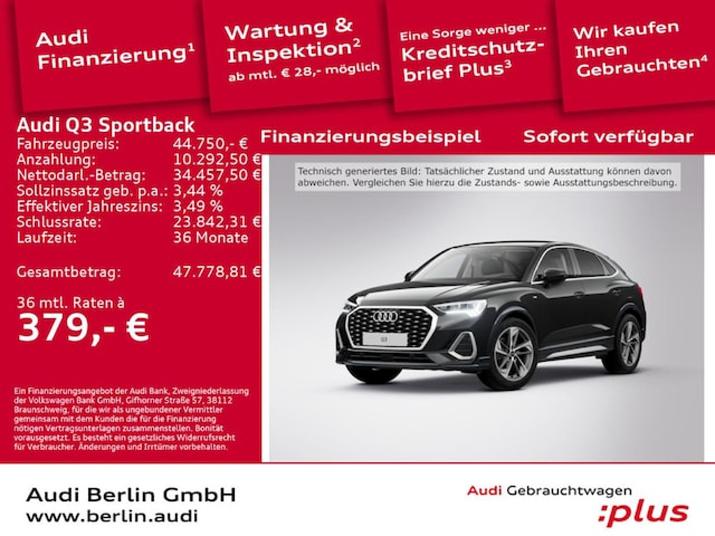 Audi Q3 Sportback S-Line S-Tronic 35 TFSI