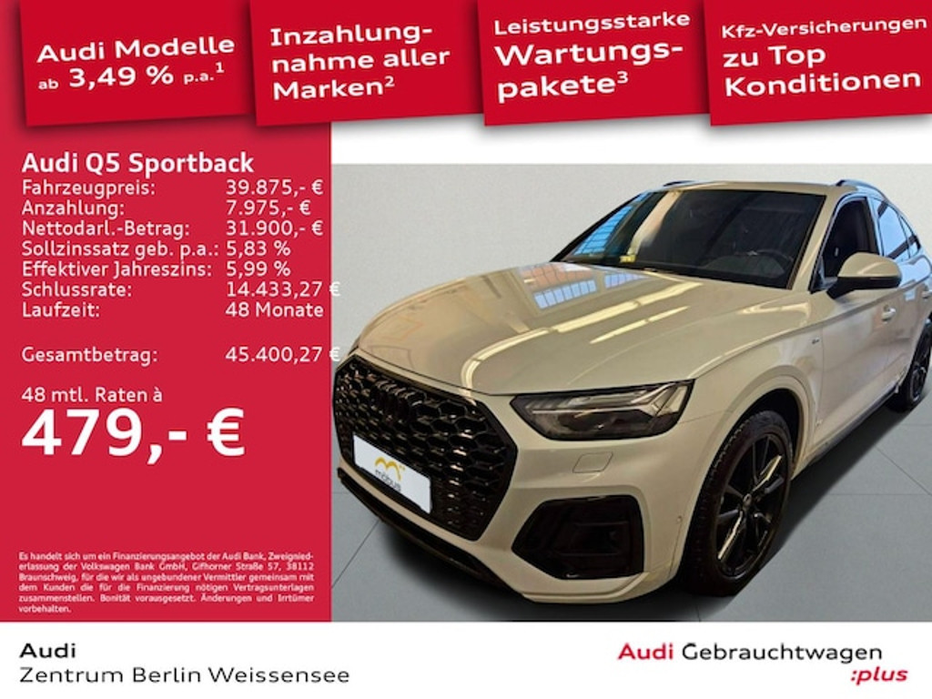 Audi Q5 Sportback Quattro S-Tronic 45 TFSI