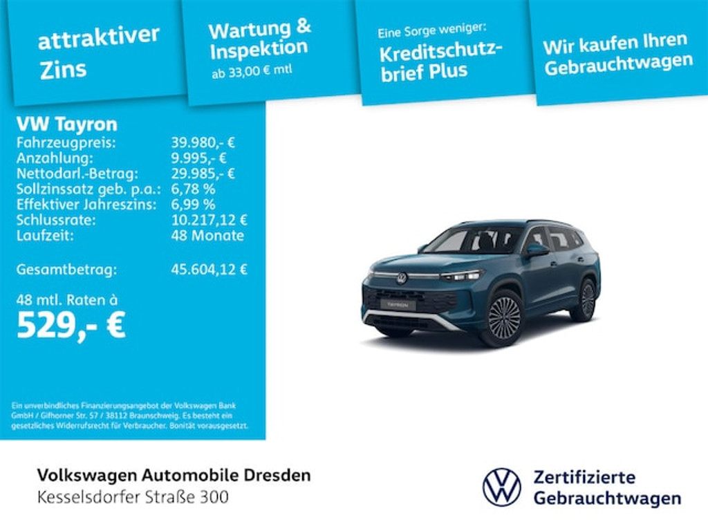 Volkswagen Tayron Life 1.5 TSI
