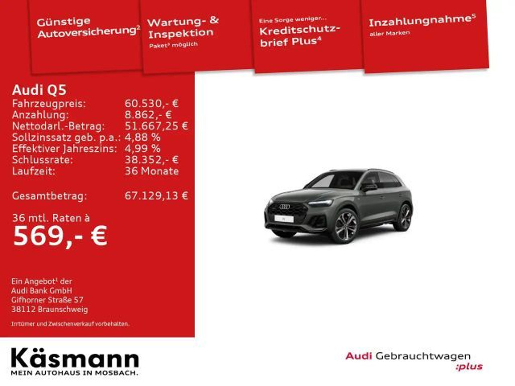Audi Q5 Quattro S-Line 40 TDI