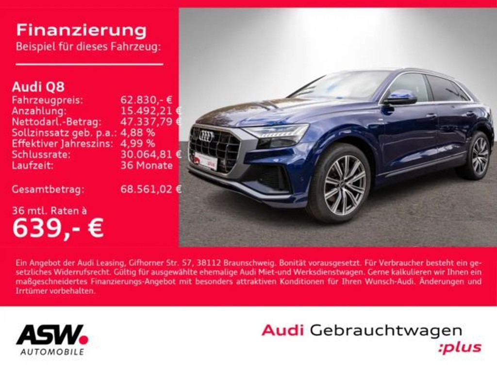Audi Q8 Quattro S-Line 50 TDI