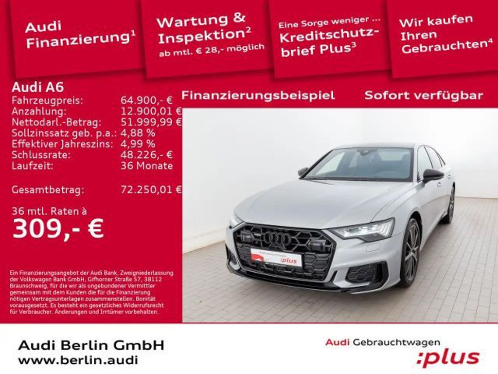 Audi A6 Sedan Quattro S-Line 55 TFSI