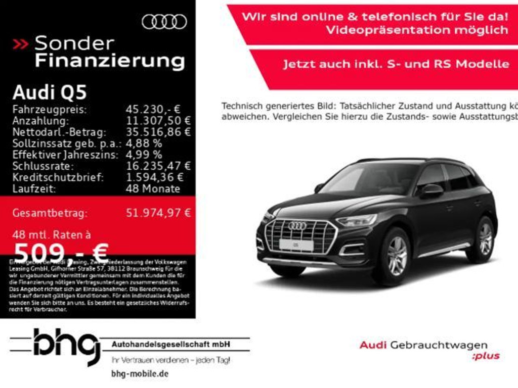 Audi Q5 Quattro S-Line S-Tronic 40 TDI