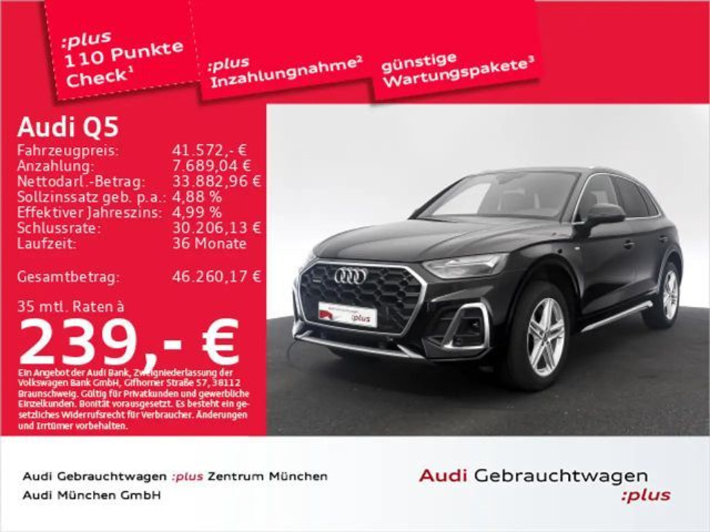 Audi Q5 Quattro S-Line S-Tronic 40 TDI