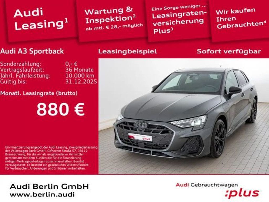Audi A3 S-Line S-Tronic Hybride