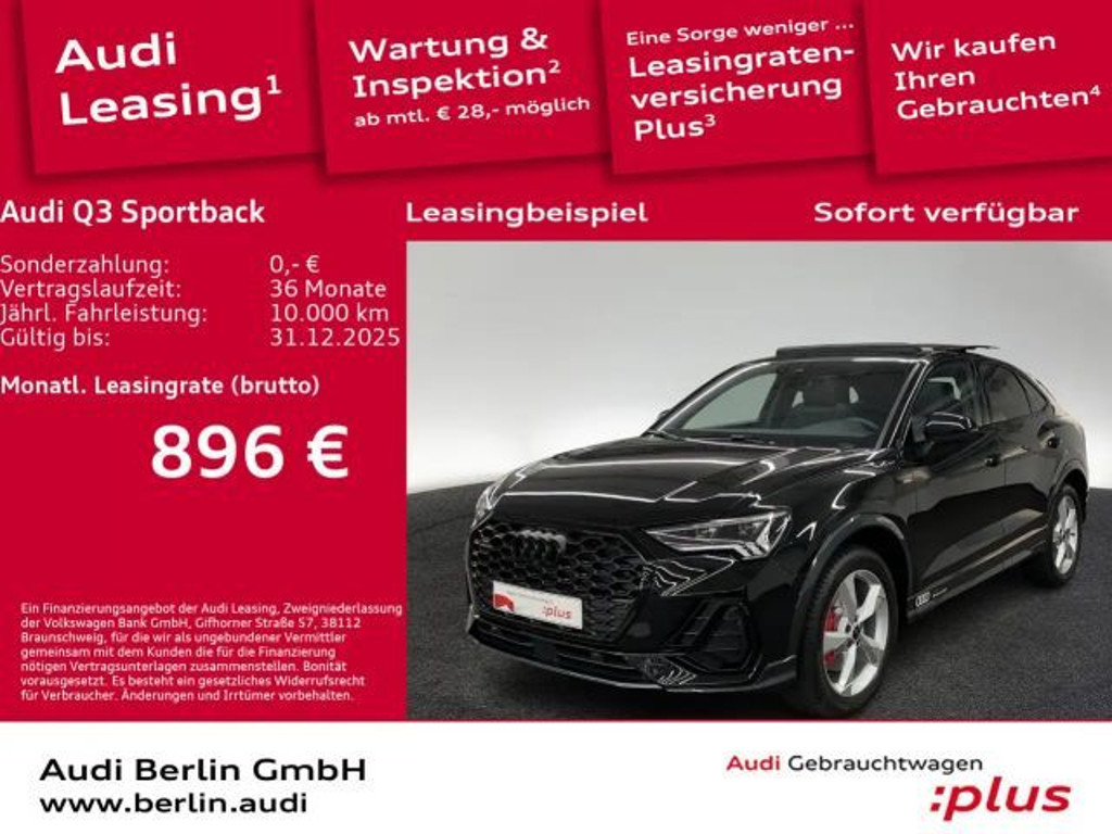Audi Q3 Quattro S-Line S-Tronic 45 TFSI