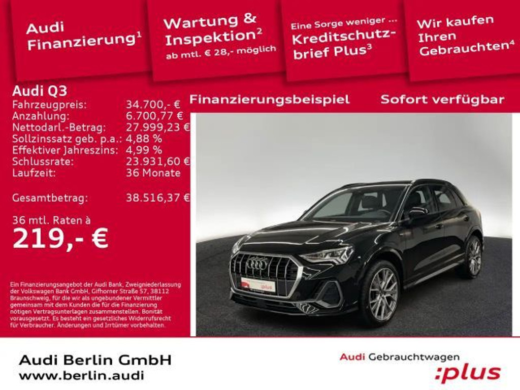 Audi Q3 Quattro S-Line 40 TDI