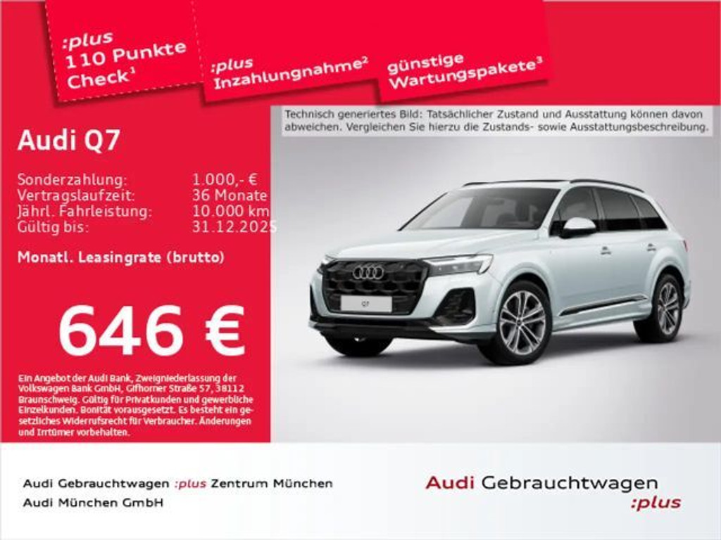 Audi Q7 Quattro S-Line 50 TDI