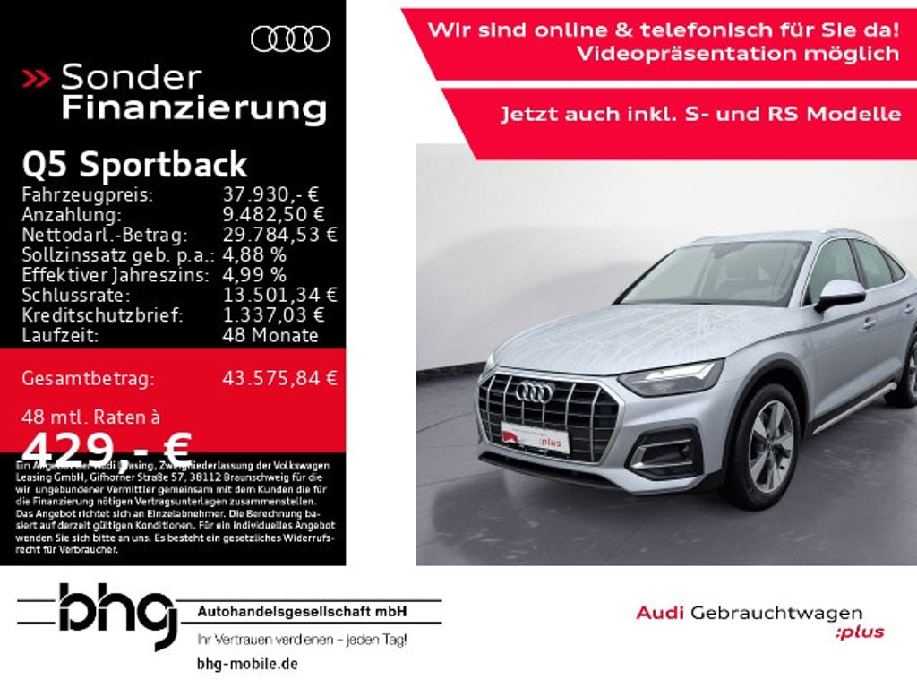 Audi Q5 Sportback Quattro S-Tronic Hybride 50 TFSI