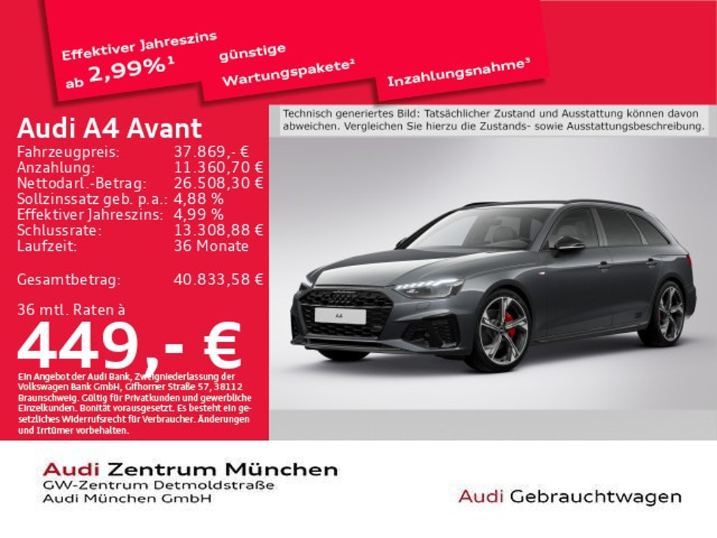 Audi A4 Avant S-Line S-Tronic 40 TFSI