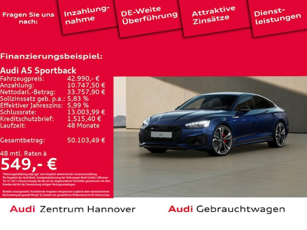 Audi A5 Sportback Quattro S-Line 50 TDI