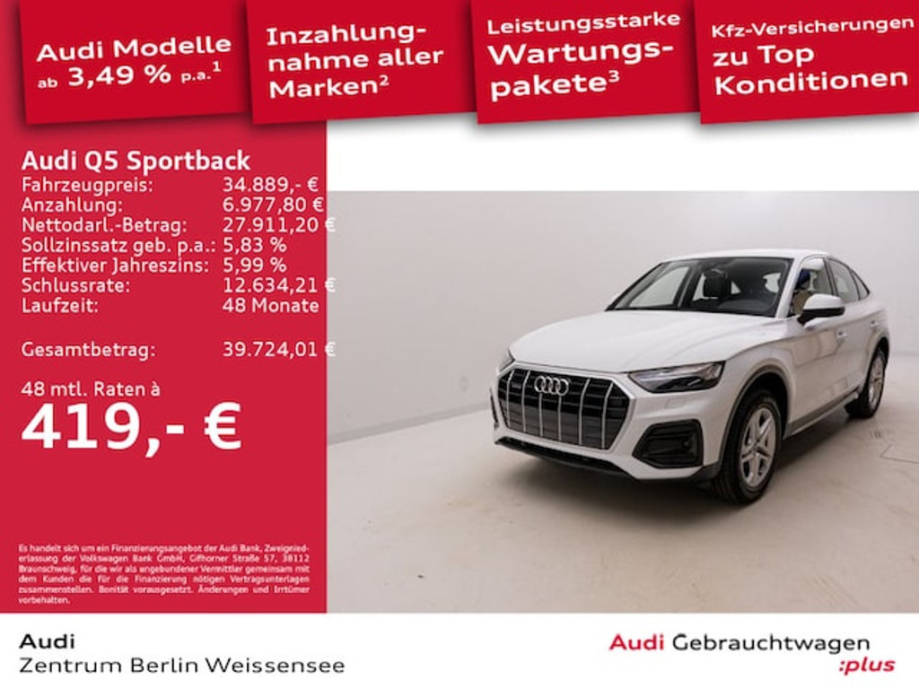 Audi Q5 Sportback Quattro S-Tronic Hybride 50 TFSI