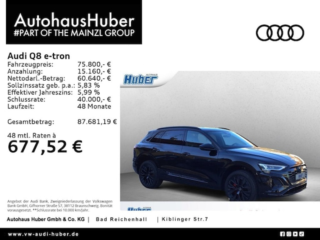 Audi Q8 e-tron Quattro S-Line 55