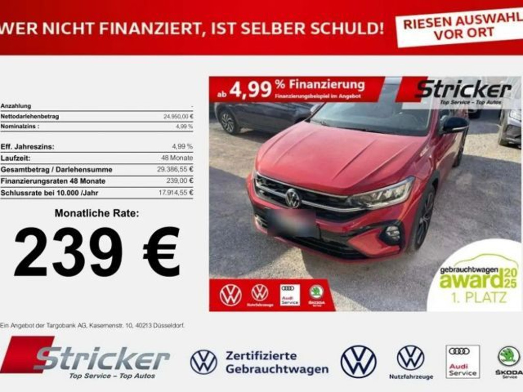 Volkswagen Taigo DSG R-Line 1.0 TSI