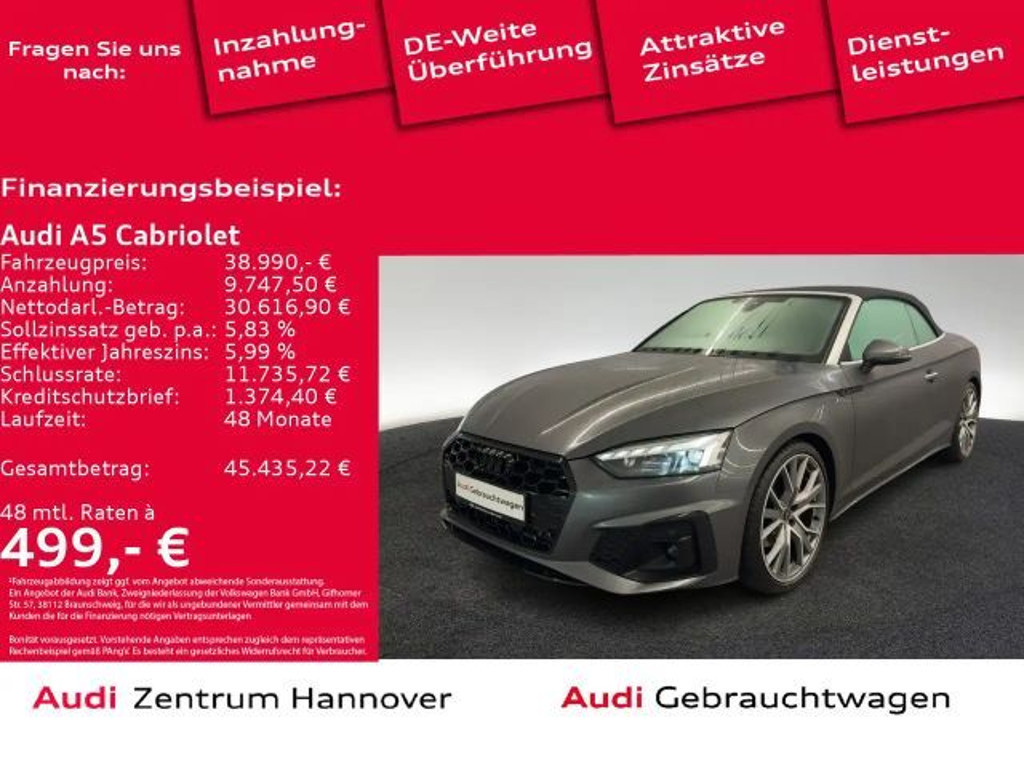 Audi A5 Cabriolet S-Line 40 TFSI