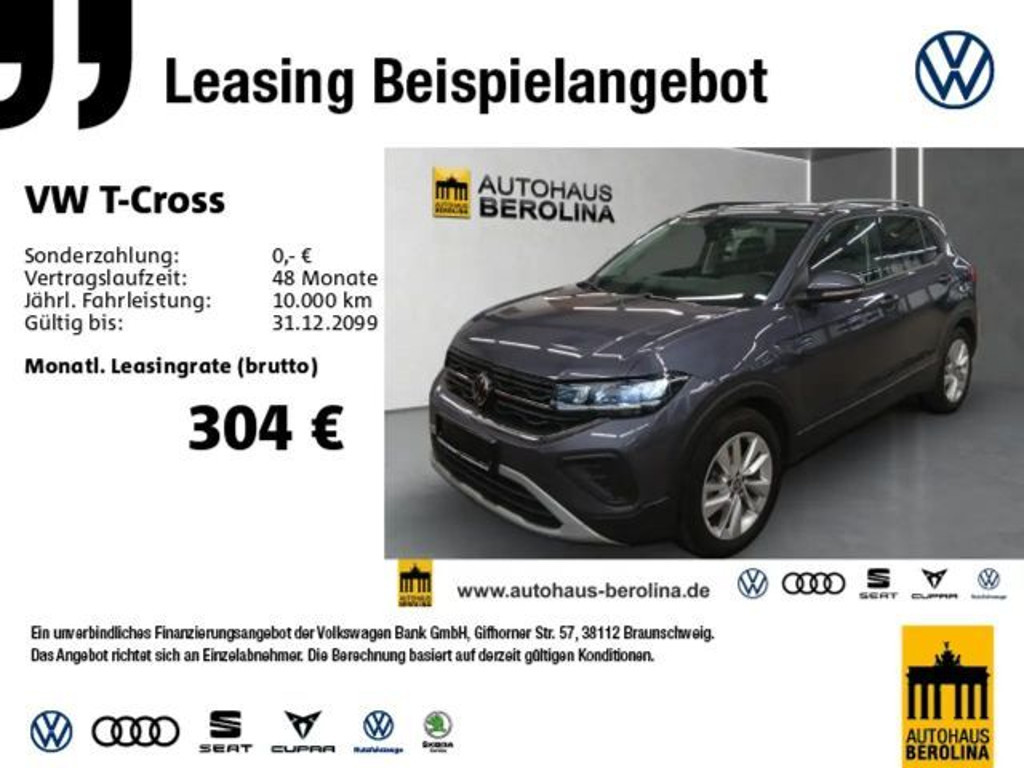 Volkswagen T-Cross DSG Life 1.0 TSI
