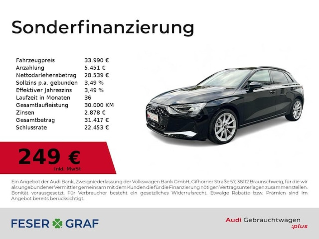 Audi A3 Sportback S-Tronic 30 TFSI