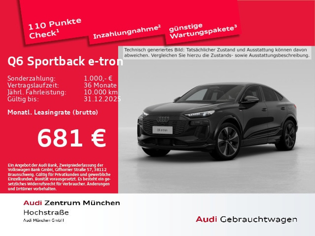 Audi Q6 e-tron Sportback Quattro