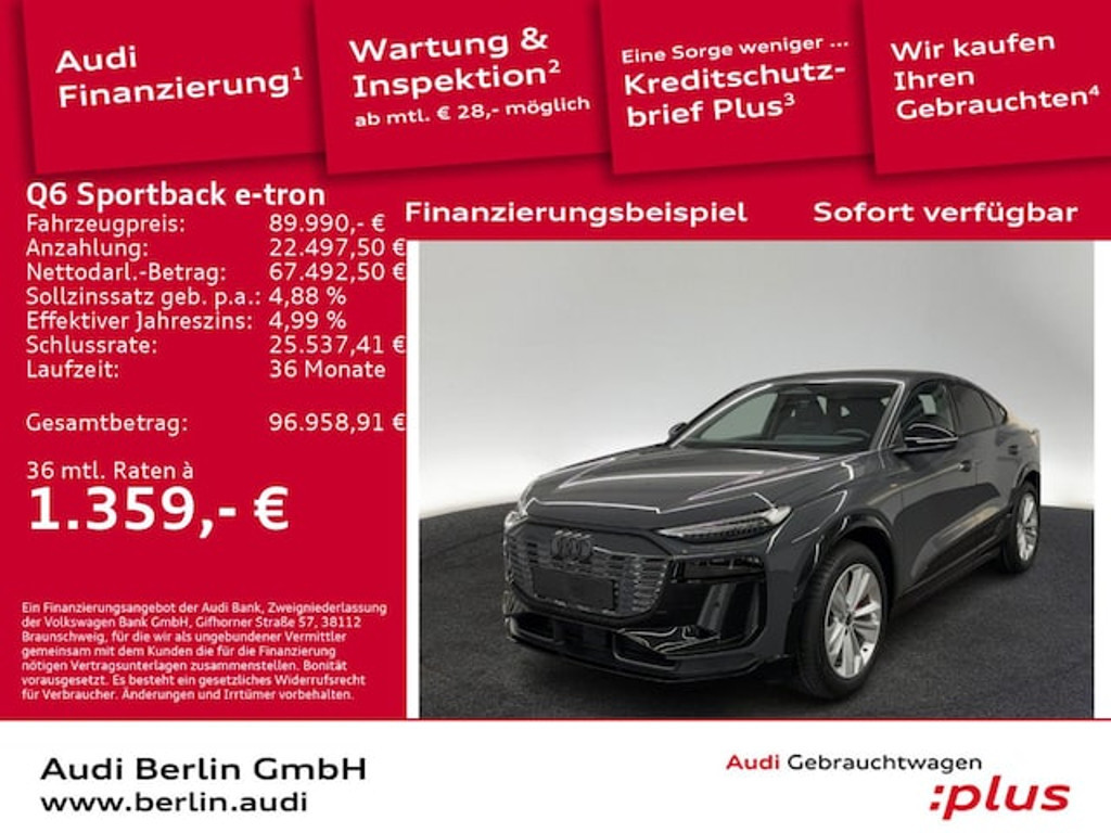 Audi Q6 e-tron Sportback Quattro