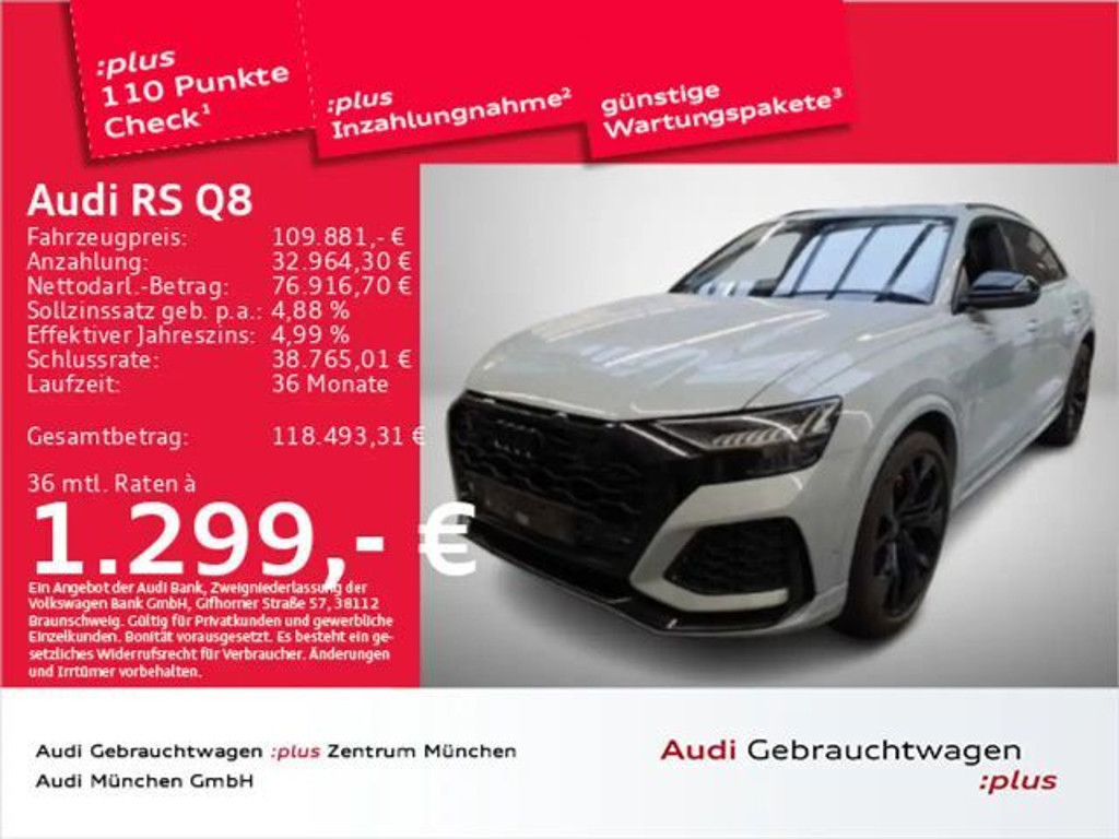 Audi RS Q8 Dynamik+/Keramik/Essentials/StdHzg