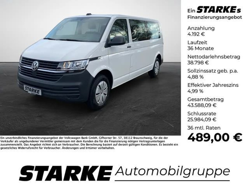 Volkswagen Transporter 2.0 TDI Lang T6