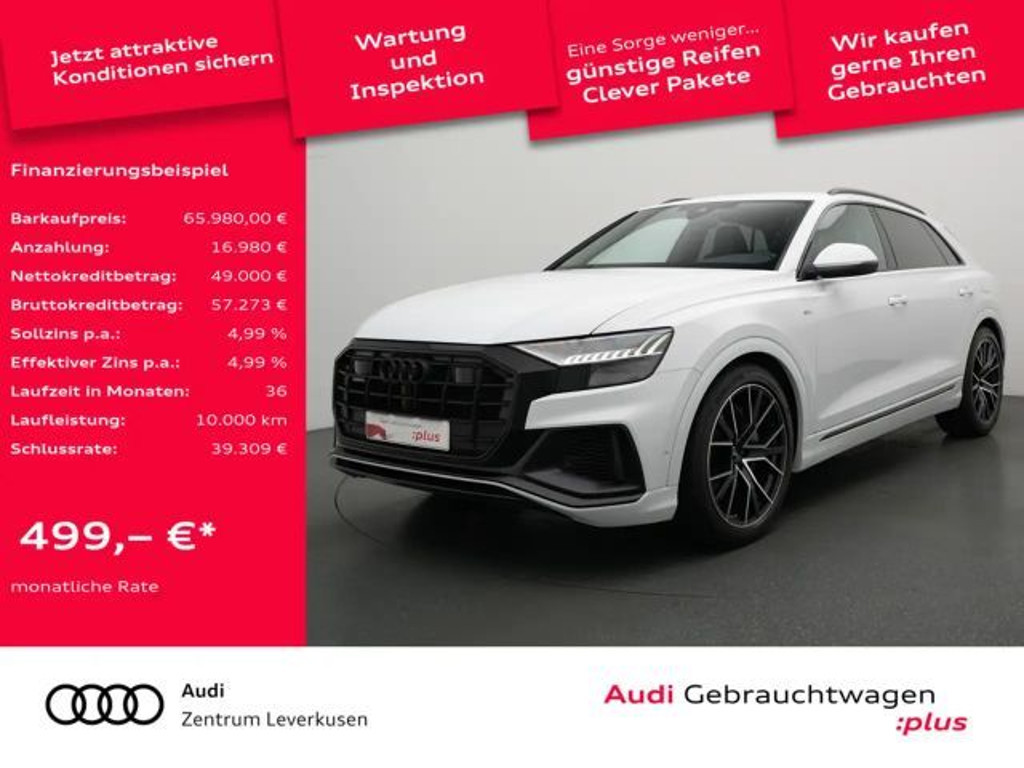 Audi Q8 e MATRIX RAUTE LUFT AHK LEDER B&O ACC MEMO
