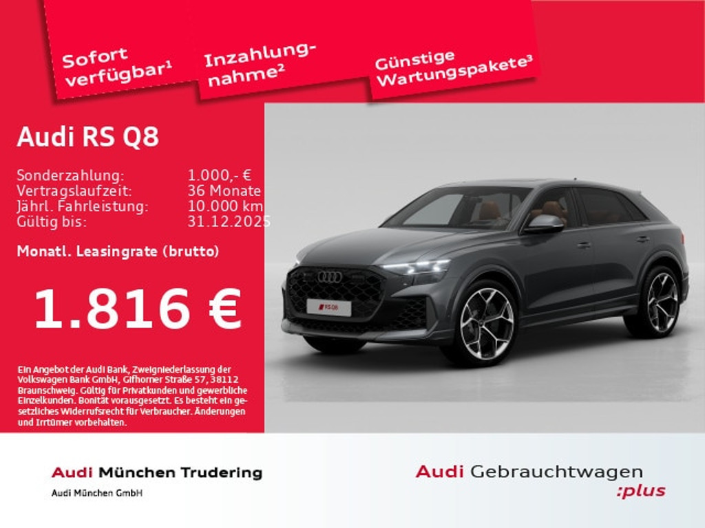 Audi RS Q8 Quattro Performance
