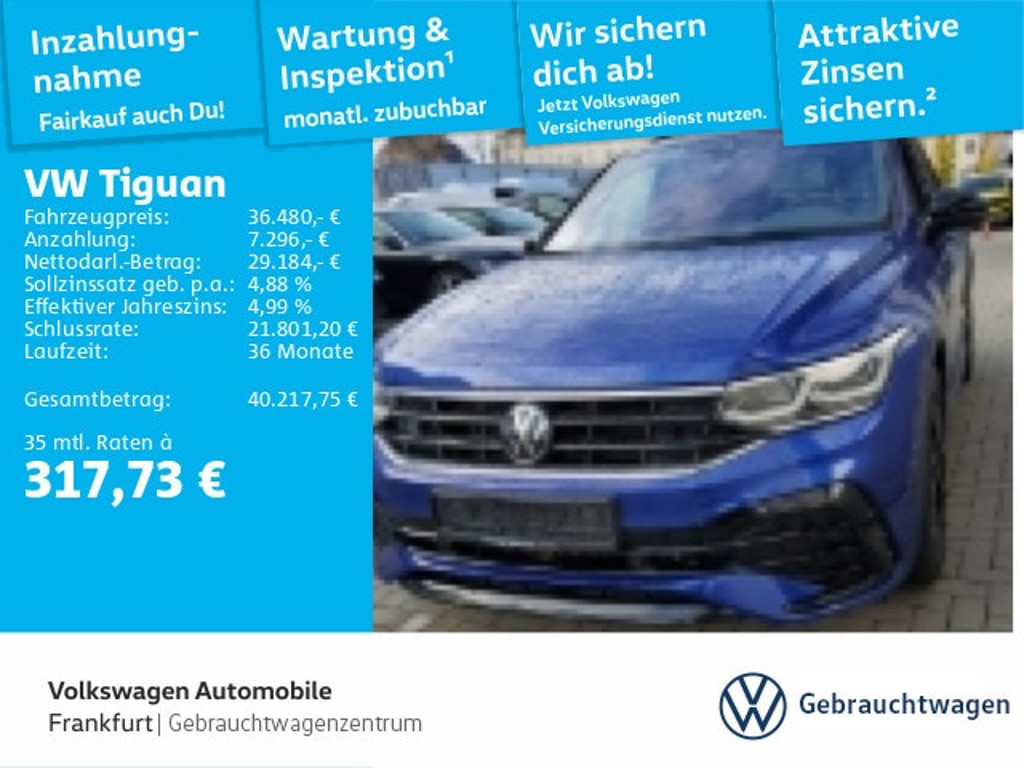 Volkswagen Tiguan 4Motion DSG R-Line IQ.Drive 2.0 TSI