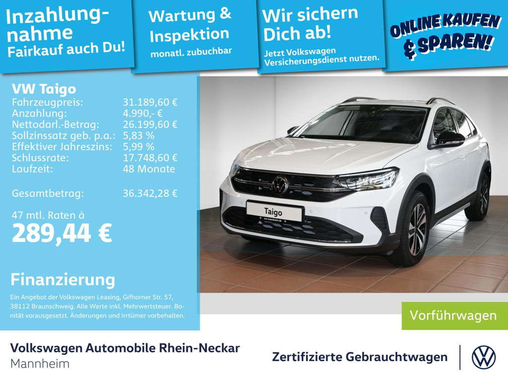 Volkswagen Taigo DSG