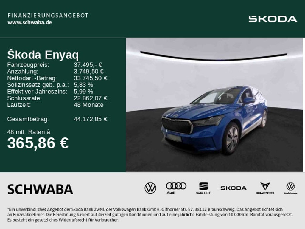 Skoda Enyaq Enyaq 80x iV *Wärmep.*DCC*PANO*LED*AHK*ACC*19"*
