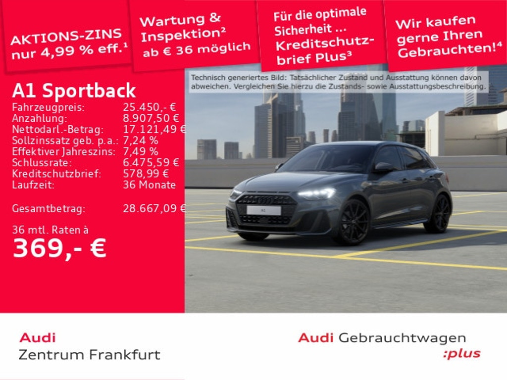 Audi A1 Sportback S-Line S-Tronic 30 TFSI