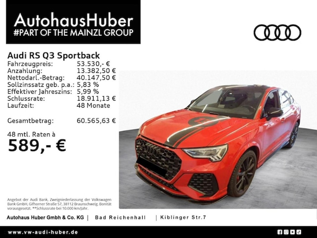 Audi RS Q3 Sportback Quattro S-Tronic
