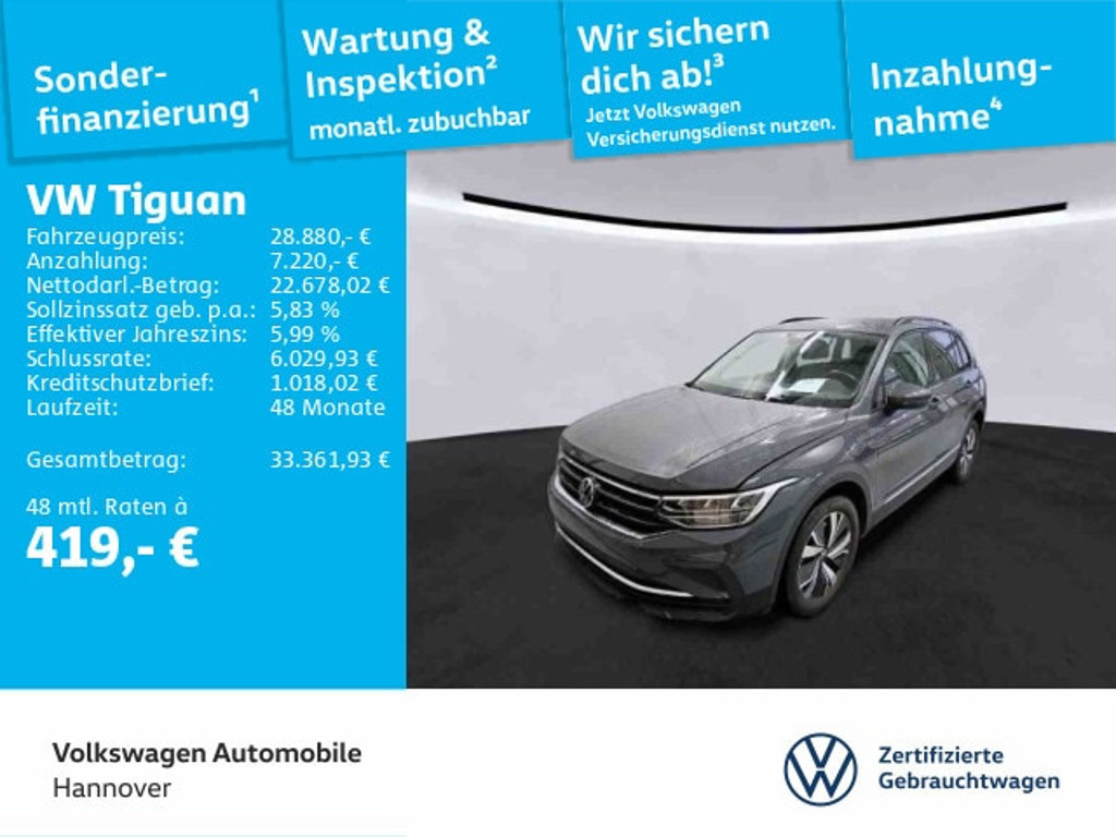 Volkswagen Tiguan DSG Life eHybrid 1.4 TSI