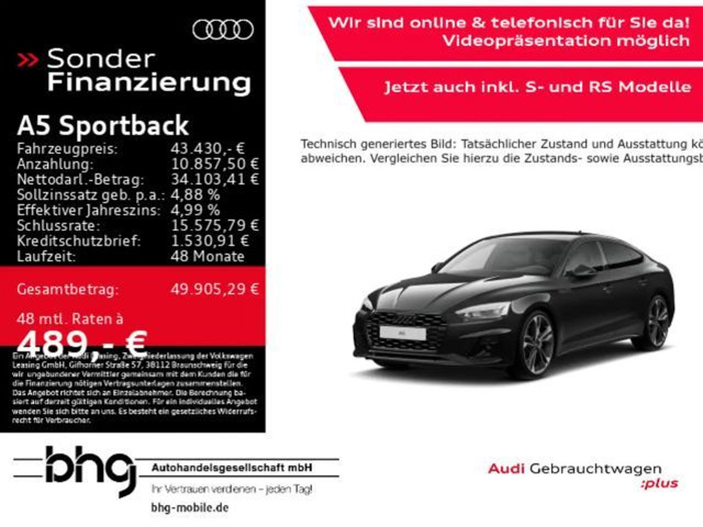 Audi A5 Competition S-Line 40 TFSI
