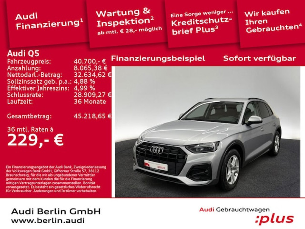 Audi Q5 Quattro S-Tronic 40 TFSI