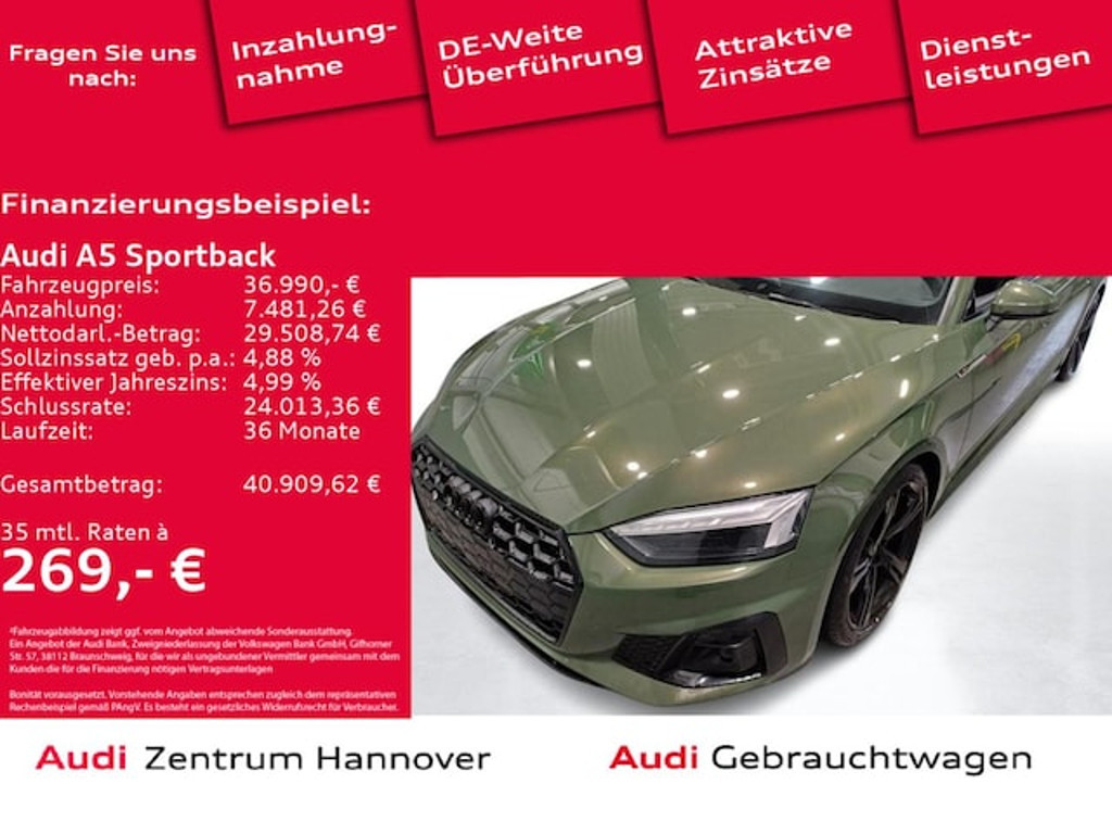 Audi A5 Sportback Quattro S-Tronic 45 TFSI