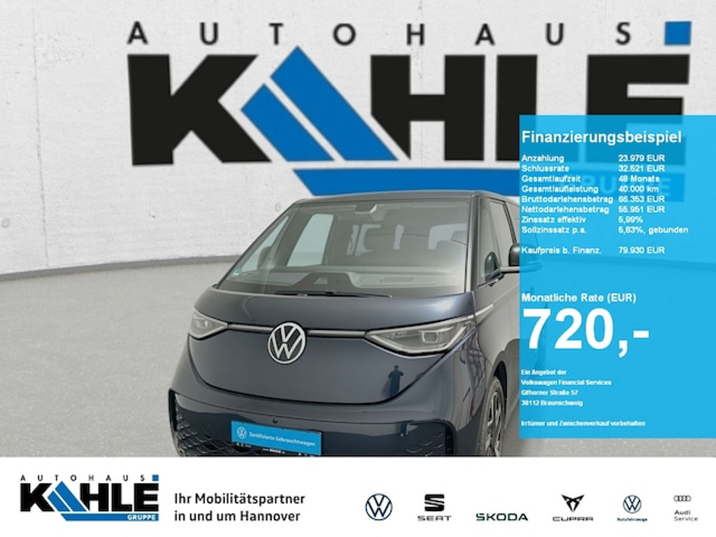 Volkswagen ID.Buzz lang 7-Sitzer AHK Pano LED