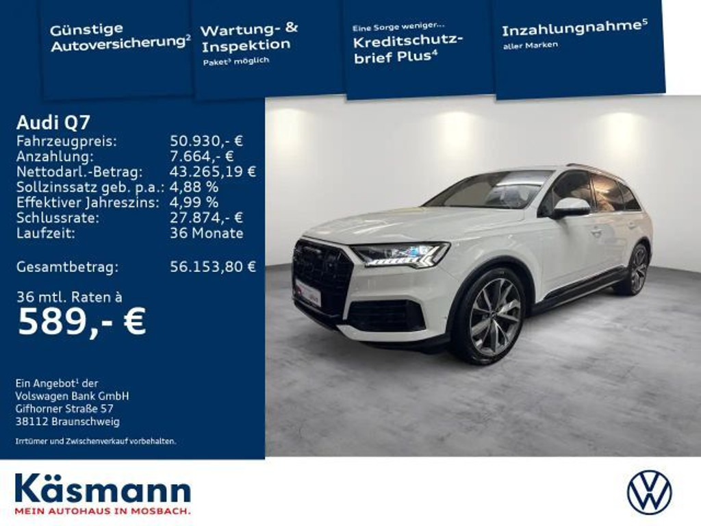 Audi Q7 Quattro S-Line Hybride