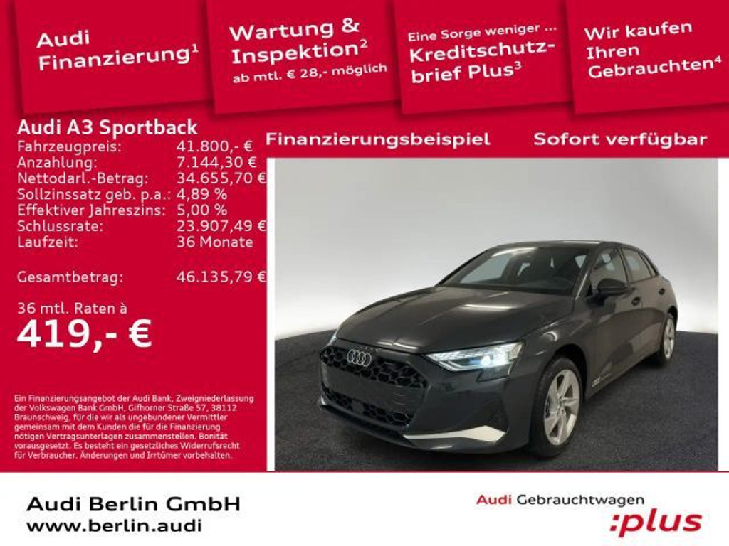 Audi A3 Sedan S-Tronic 35 TDI