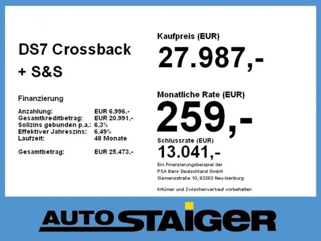 DS DS 7 Crossback
