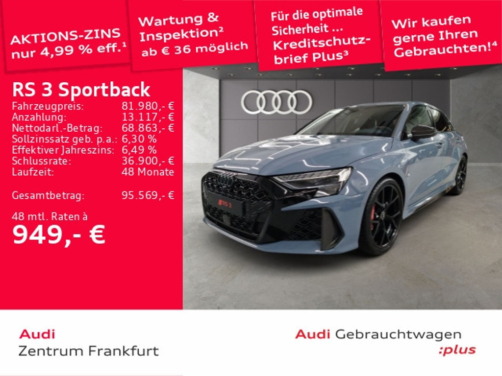 Audi RS3 Sportback Quattro S-Tronic
