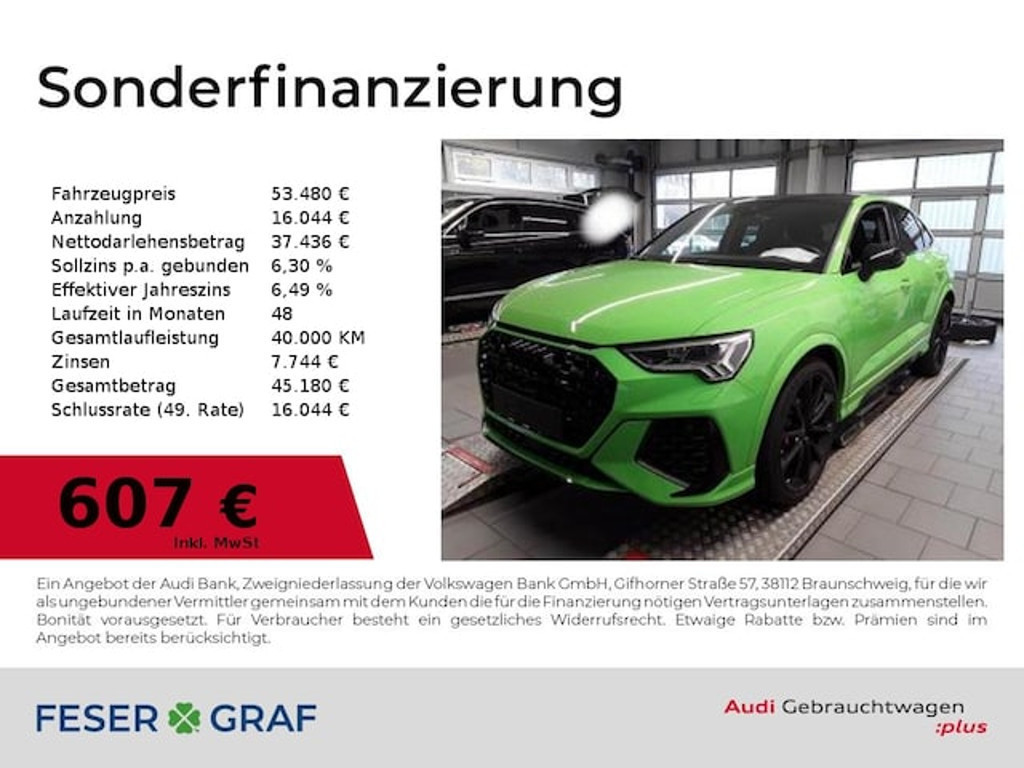Audi RS Q3 Sportback Quattro S-Tronic