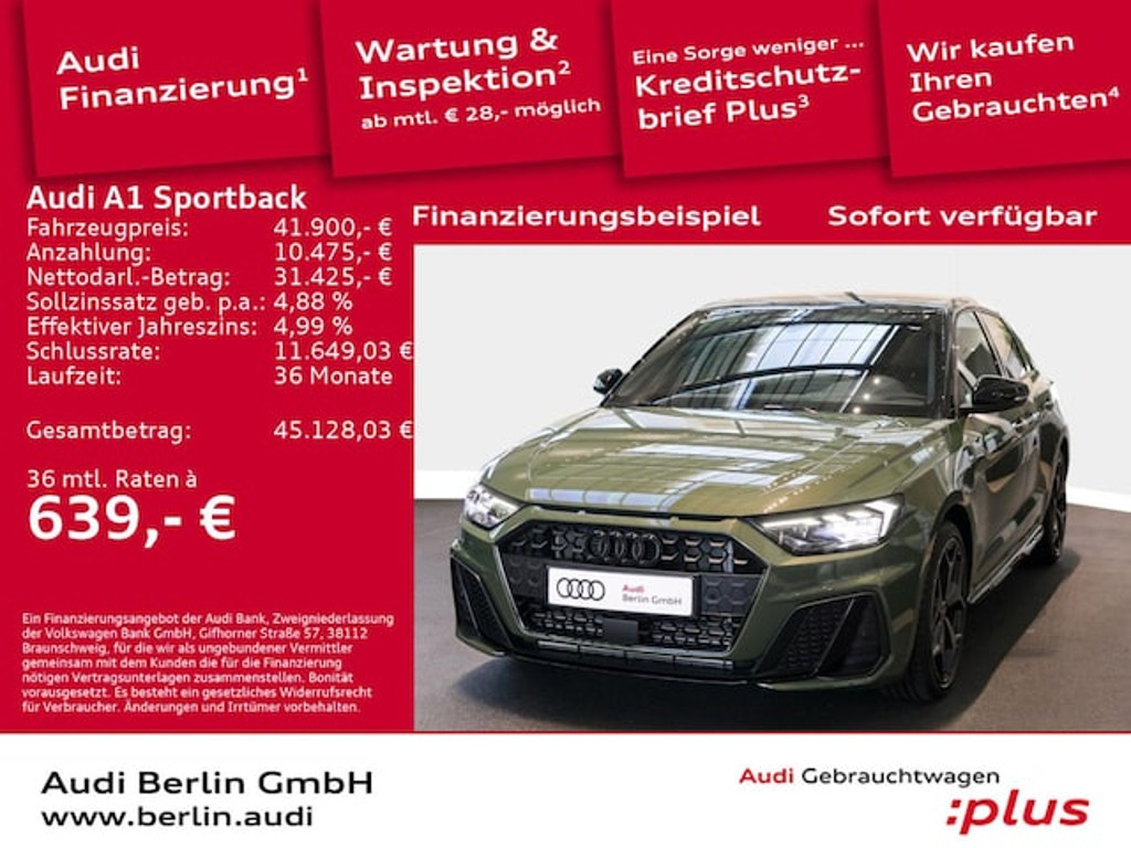 Audi A1 Sportback S-Line S-Tronic 40 TFSI