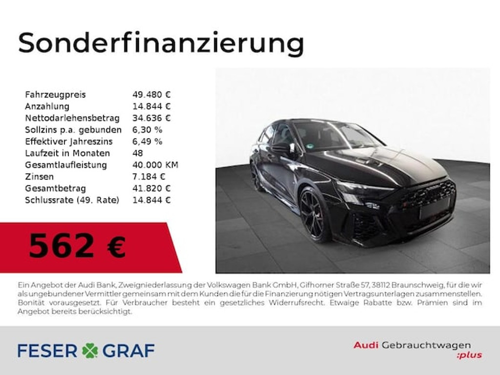 Audi RS3 Sportback Quattro S-Tronic