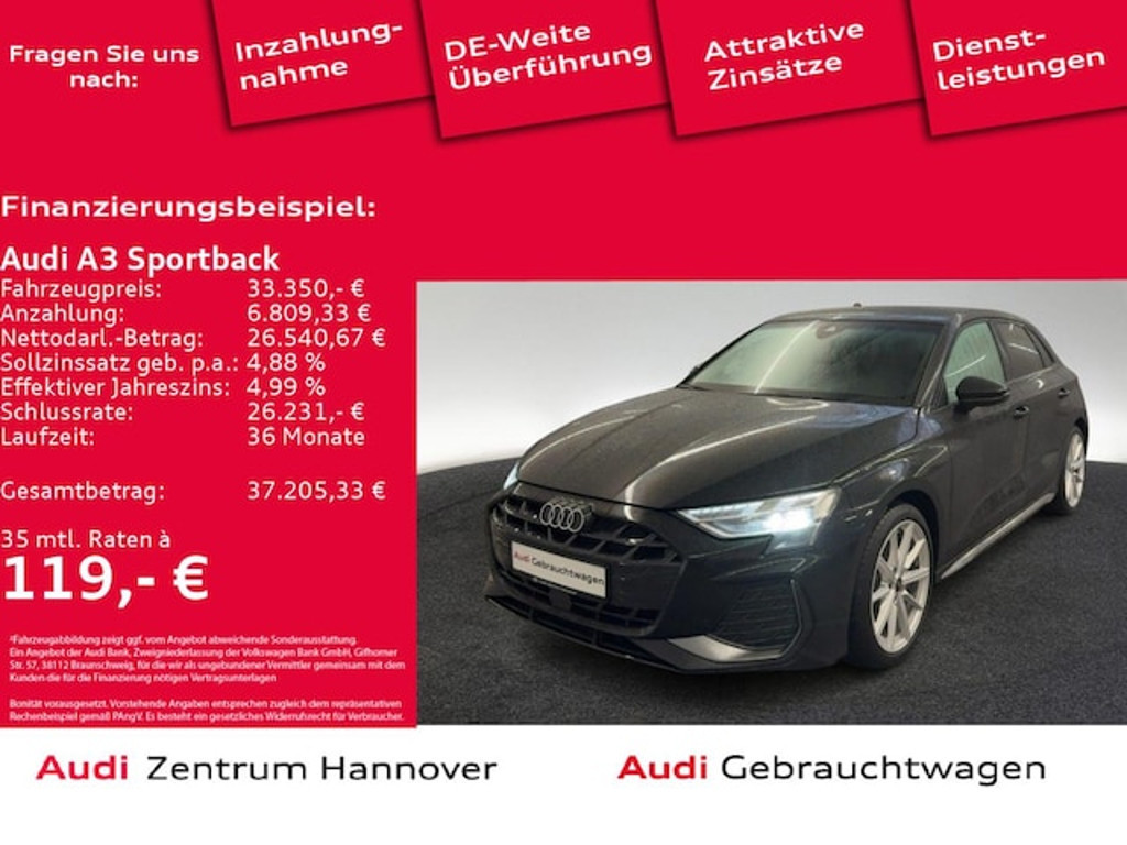 Audi A3 Sportback S-Line S-Tronic 35 TFSI
