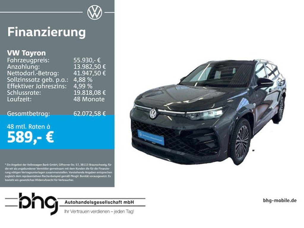 Volkswagen Tayron 4Motion DSG R-Line IQ.Drive 2.0 TDI